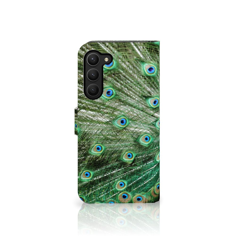 Samsung Galaxy S23 Plus Telefoonhoesje met Pasjes Pauw