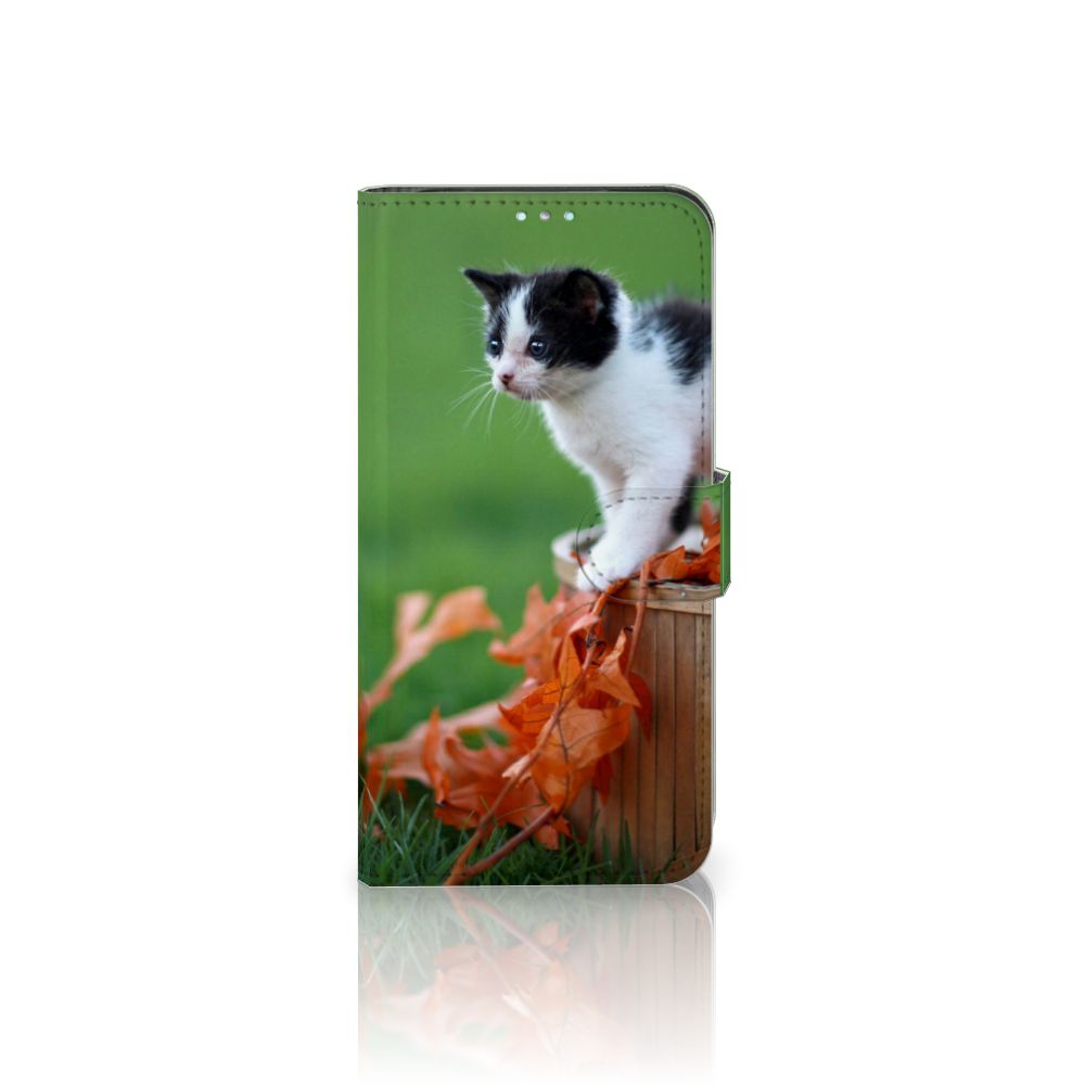 Samsung Galaxy A41 Telefoonhoesje met Pasjes Kitten