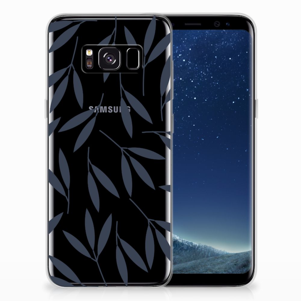 Samsung Galaxy S8 TPU Case Leaves Blue