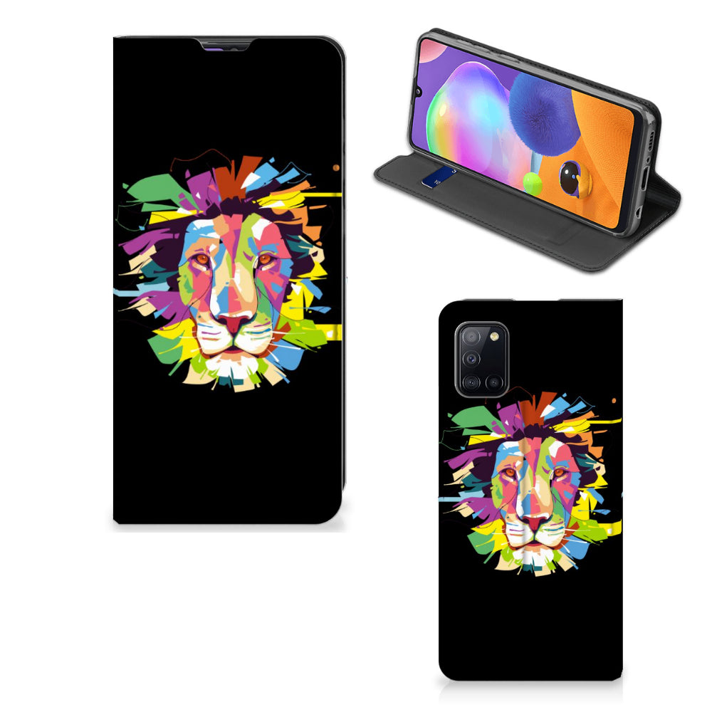 Samsung Galaxy A31 Magnet Case Lion Color