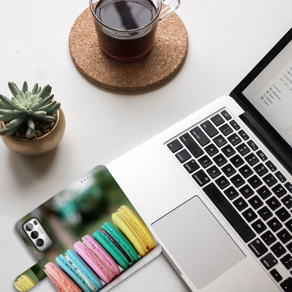 OPPO Find X3 Neo 5G Book Cover Macarons