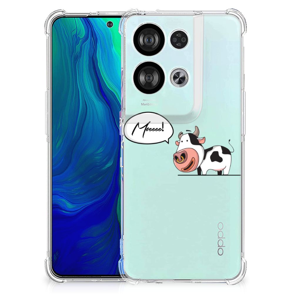 OPPO Reno8 Stevig Bumper Hoesje Cow B2C Telecom