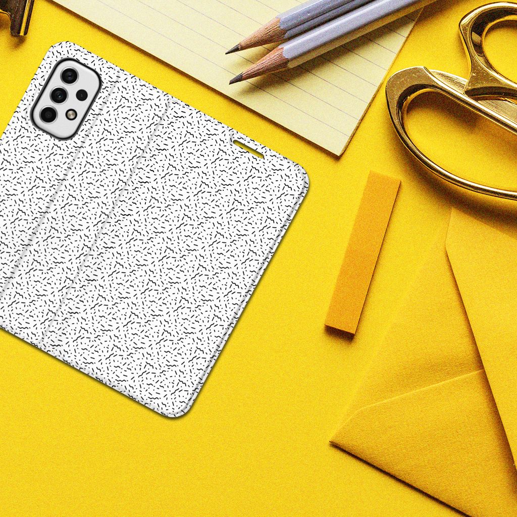 Samsung Galaxy A23 Hoesje met Magneet Stripes Dots - B2C Telecom