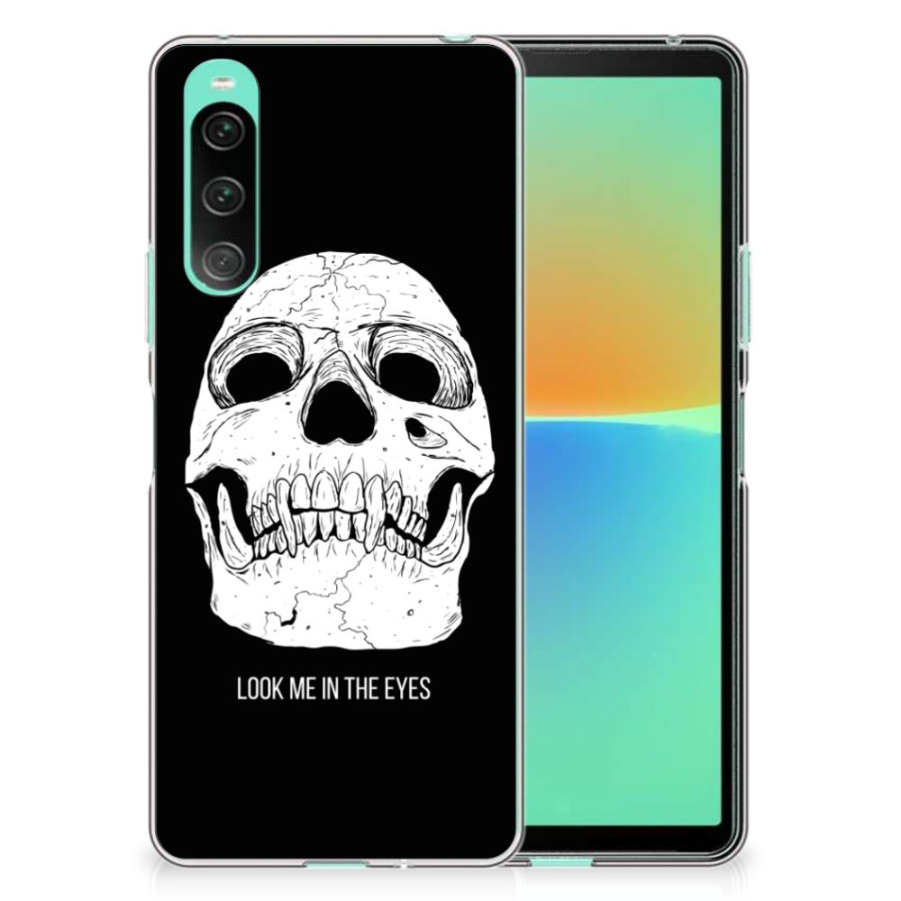 Silicone Back Case Sony Xperia 10 V Skull Eyes