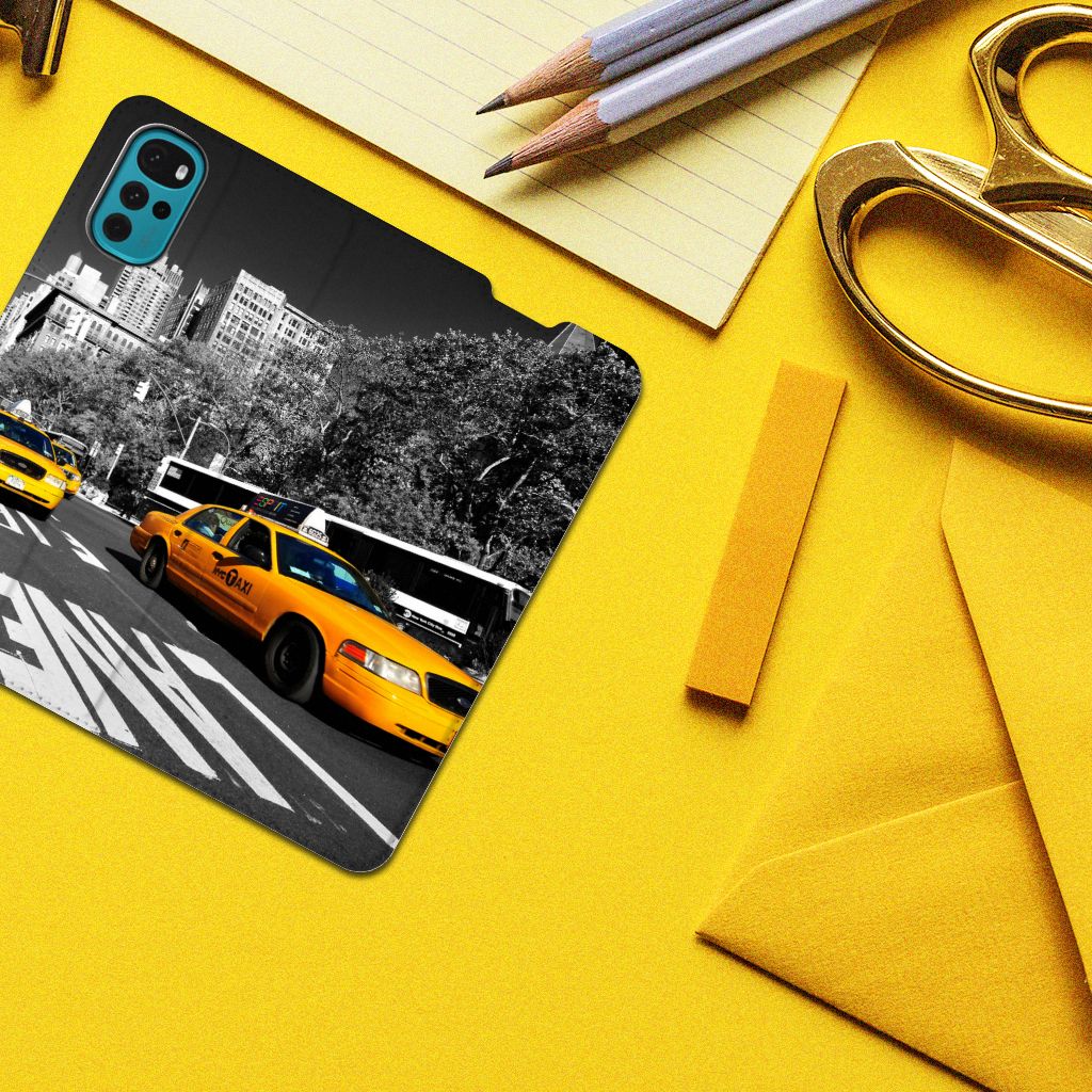 Motorola Moto G22 Book Cover New York Taxi - B2C Telecom