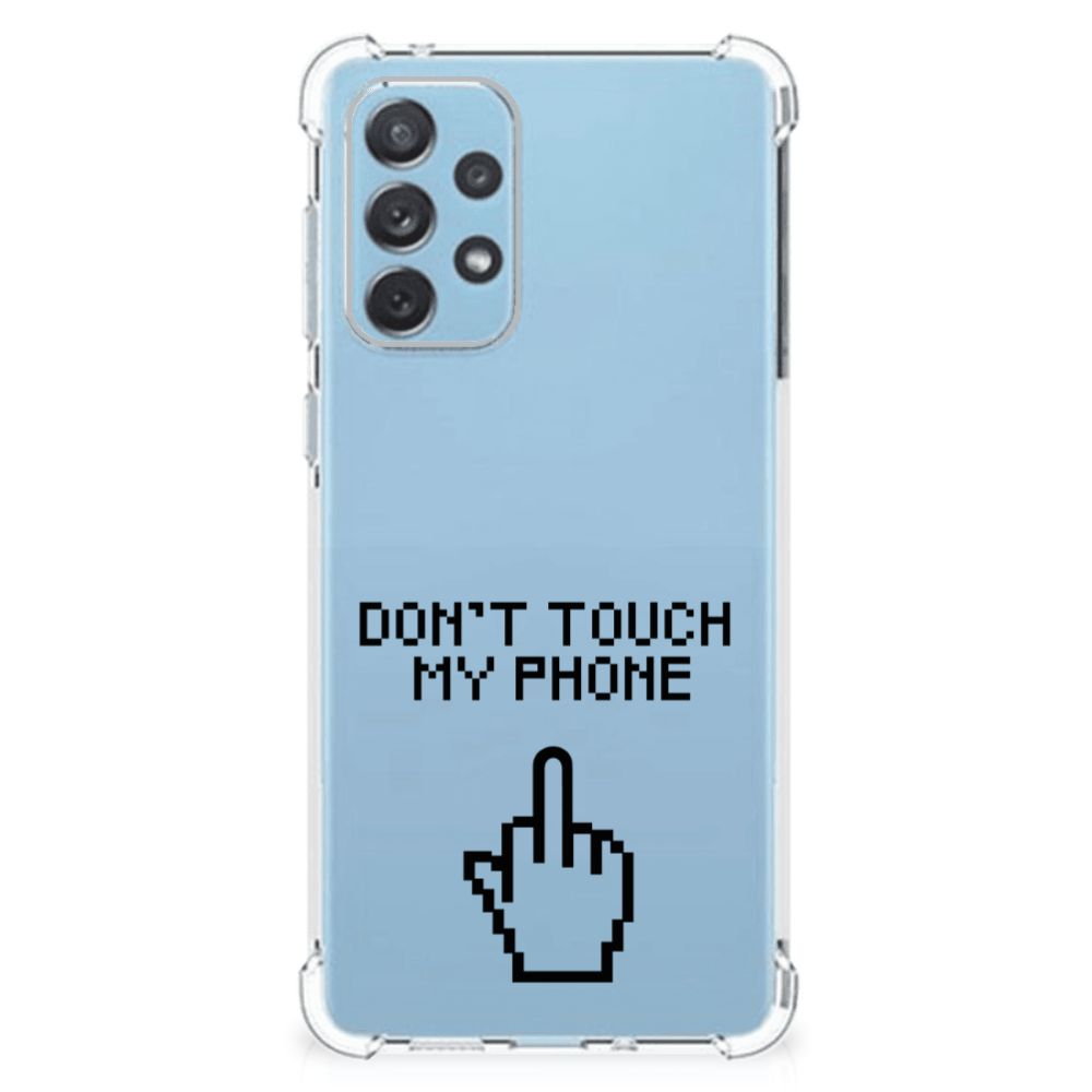 Samsung Galaxy A73 Anti Shock Case Finger Don't Touch My Phone B2C Telecom