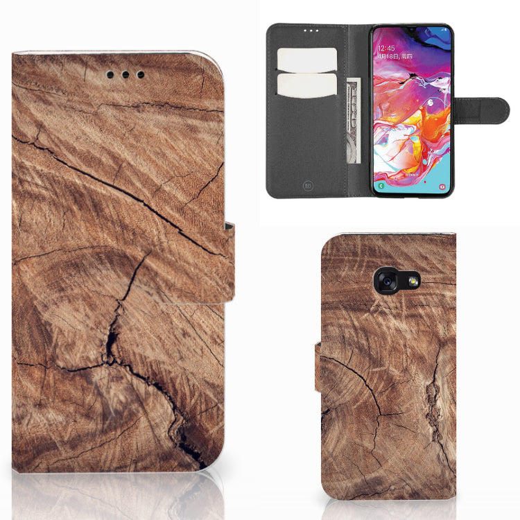 Samsung Galaxy A70 Book Style Case Tree Trunk