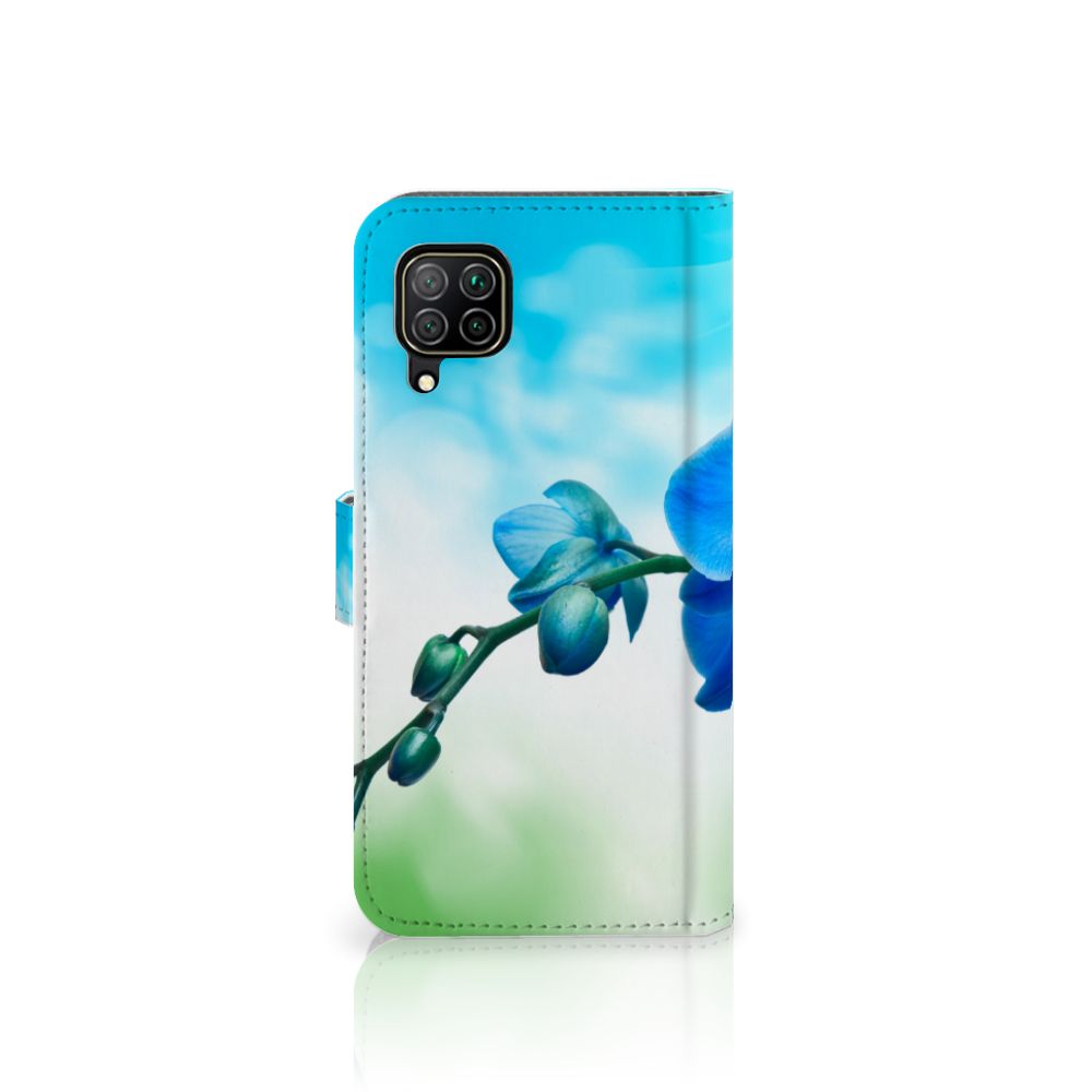 Huawei P40 Lite Hoesje Orchidee Blauw - Cadeau voor je Moeder