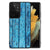 Samsung Galaxy S21 Ultra Houten Print Telefoonhoesje Wood Blue B2C Telecom