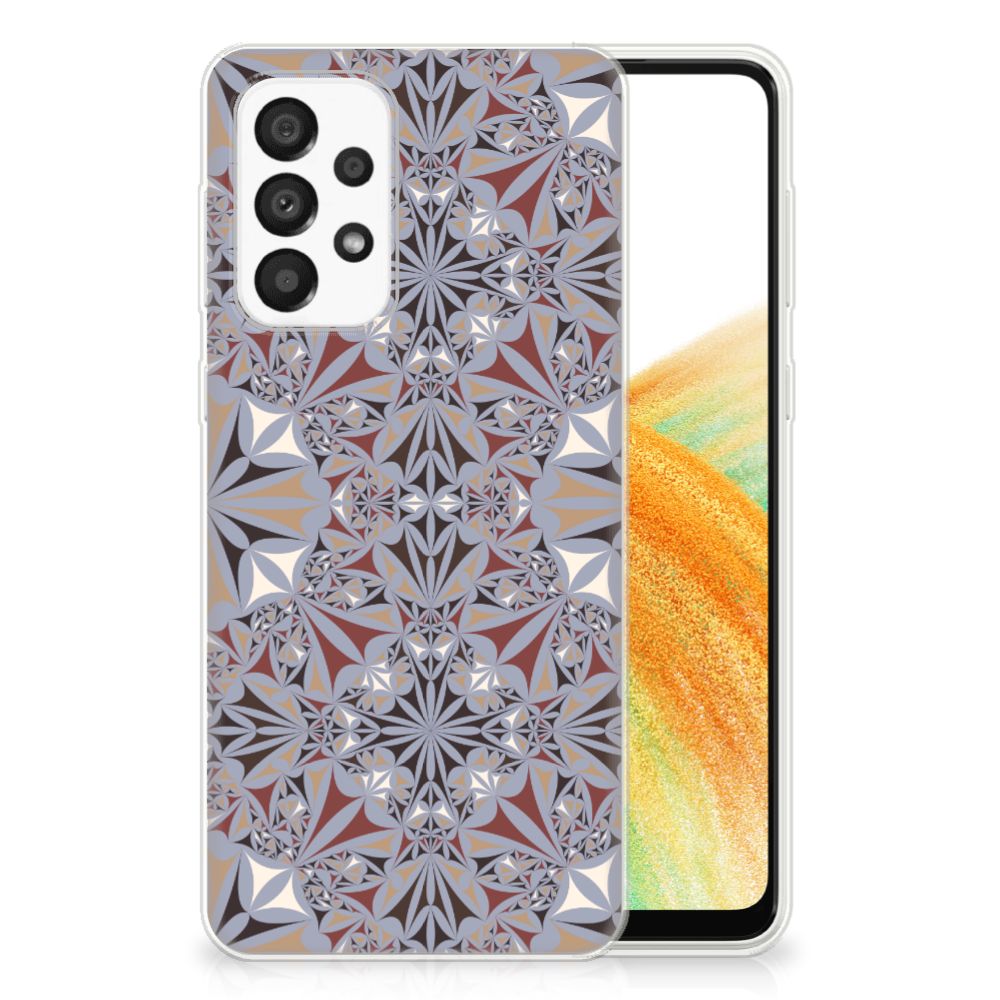 Samsung Galaxy A33 5G TPU Siliconen Hoesje Flower Tiles B2C Telecom