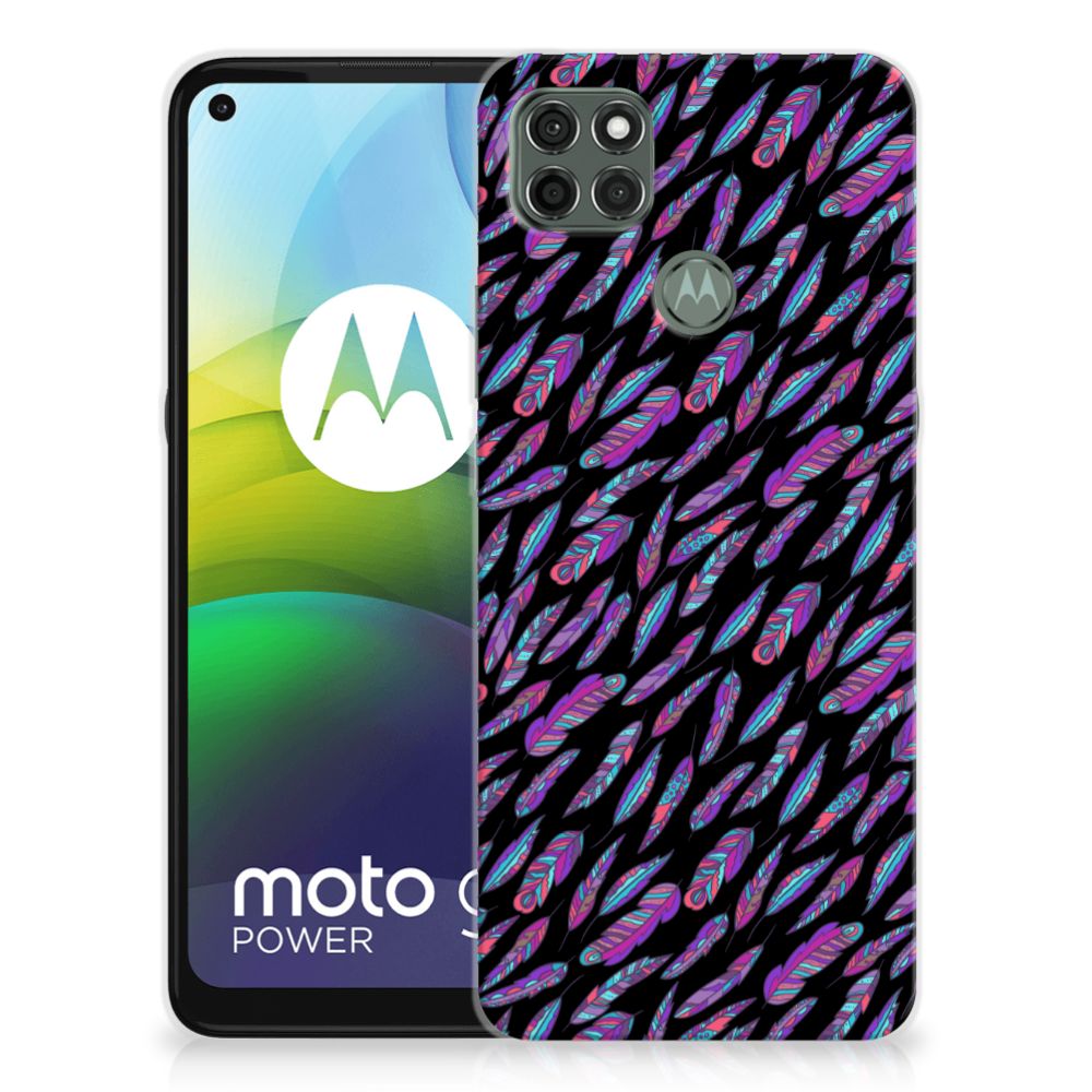 Motorola Moto G9 Power TPU bumper Feathers Color