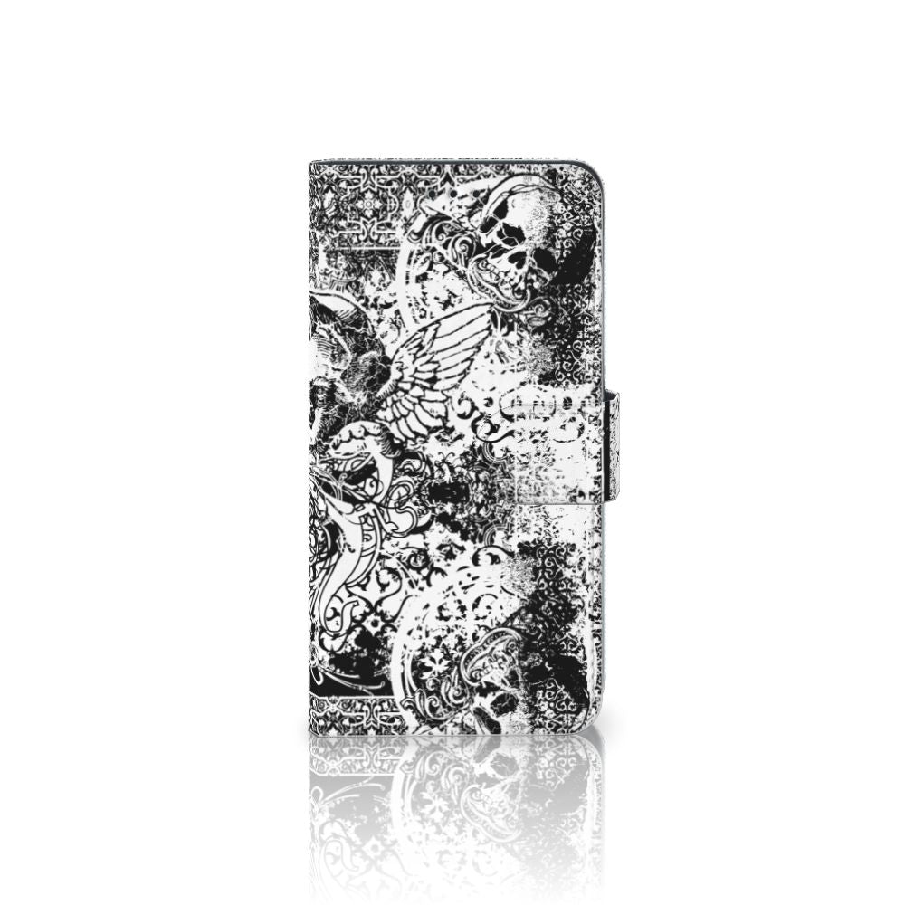 Telefoonhoesje met Naam Huawei P10 Lite Skulls Angel