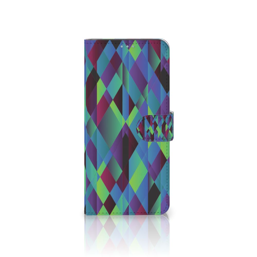 Nokia 3.4 Book Case Abstract Green Blue