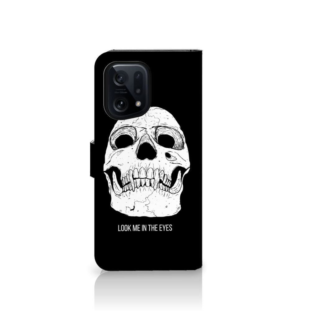Telefoonhoesje met Naam OPPO Find X5 Skull Eyes