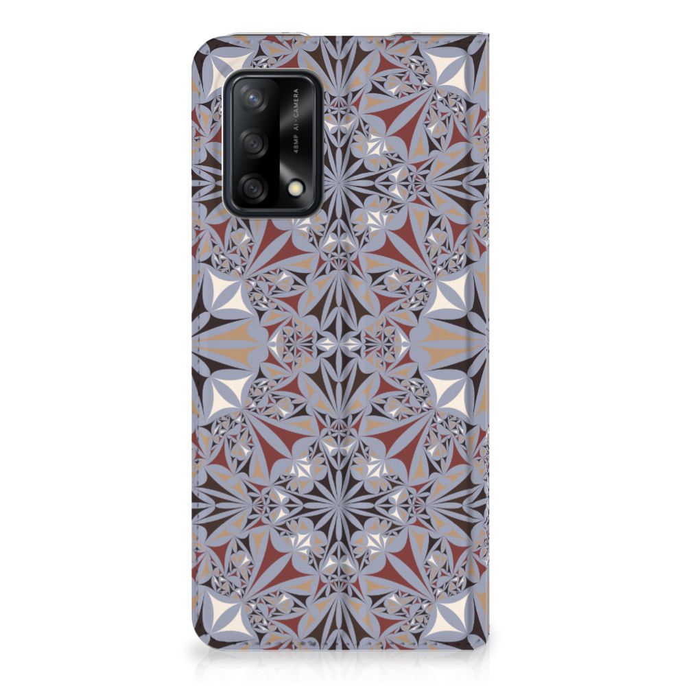 OPPO A74 4G Standcase Flower Tiles - B2C Telecom