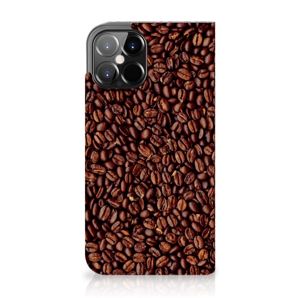 iPhone 12 Pro Max Flip Style Cover Koffiebonen - B2C Telecom