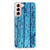 Samsung Galaxy S21 FE Stevig Telefoonhoesje Wood Blue