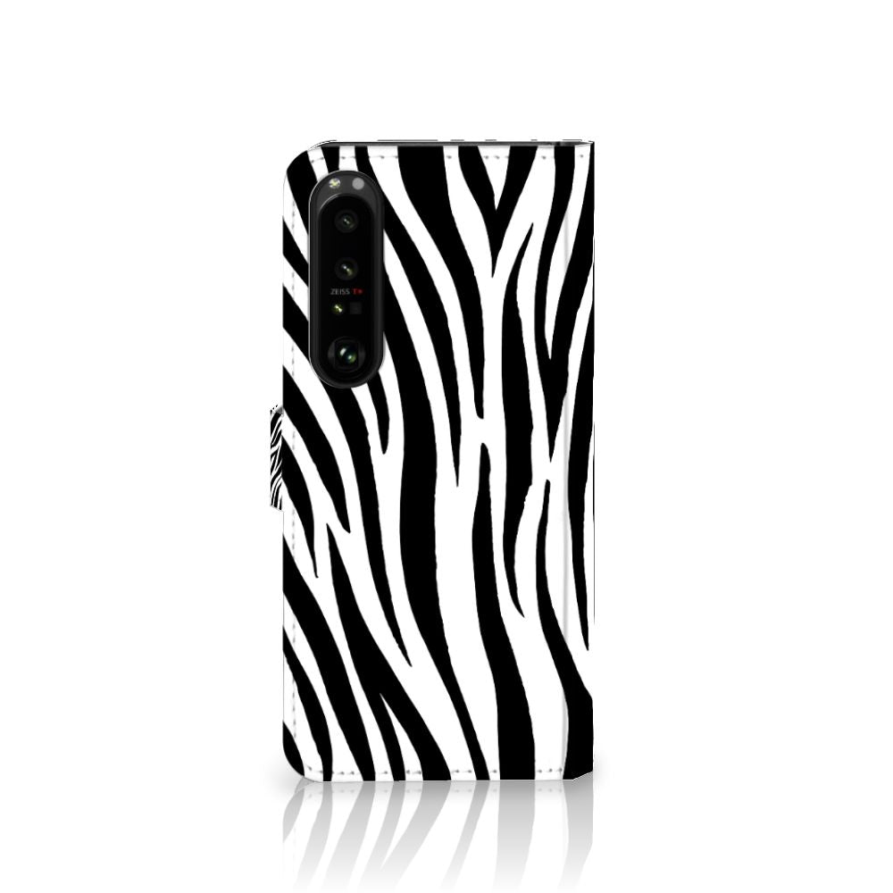 Sony Xperia 1 IV Telefoonhoesje met Pasjes Zebra