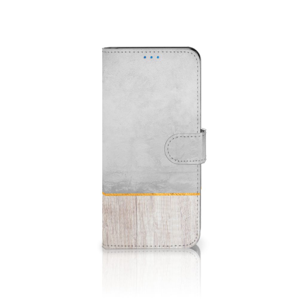 Motorola Moto E32 | Moto E32s Book Style Case Wood Concrete