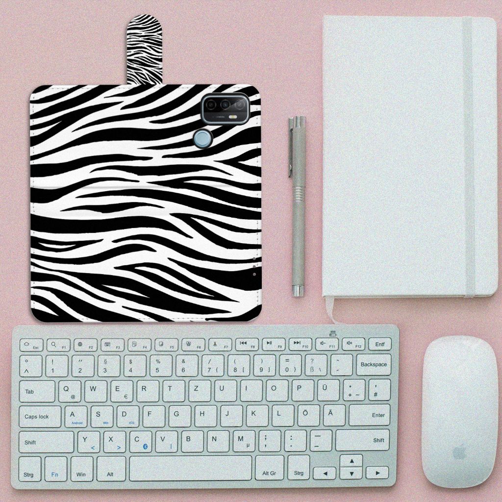 OPPO A53 | OPPO A53s Telefoonhoesje met Pasjes Zebra