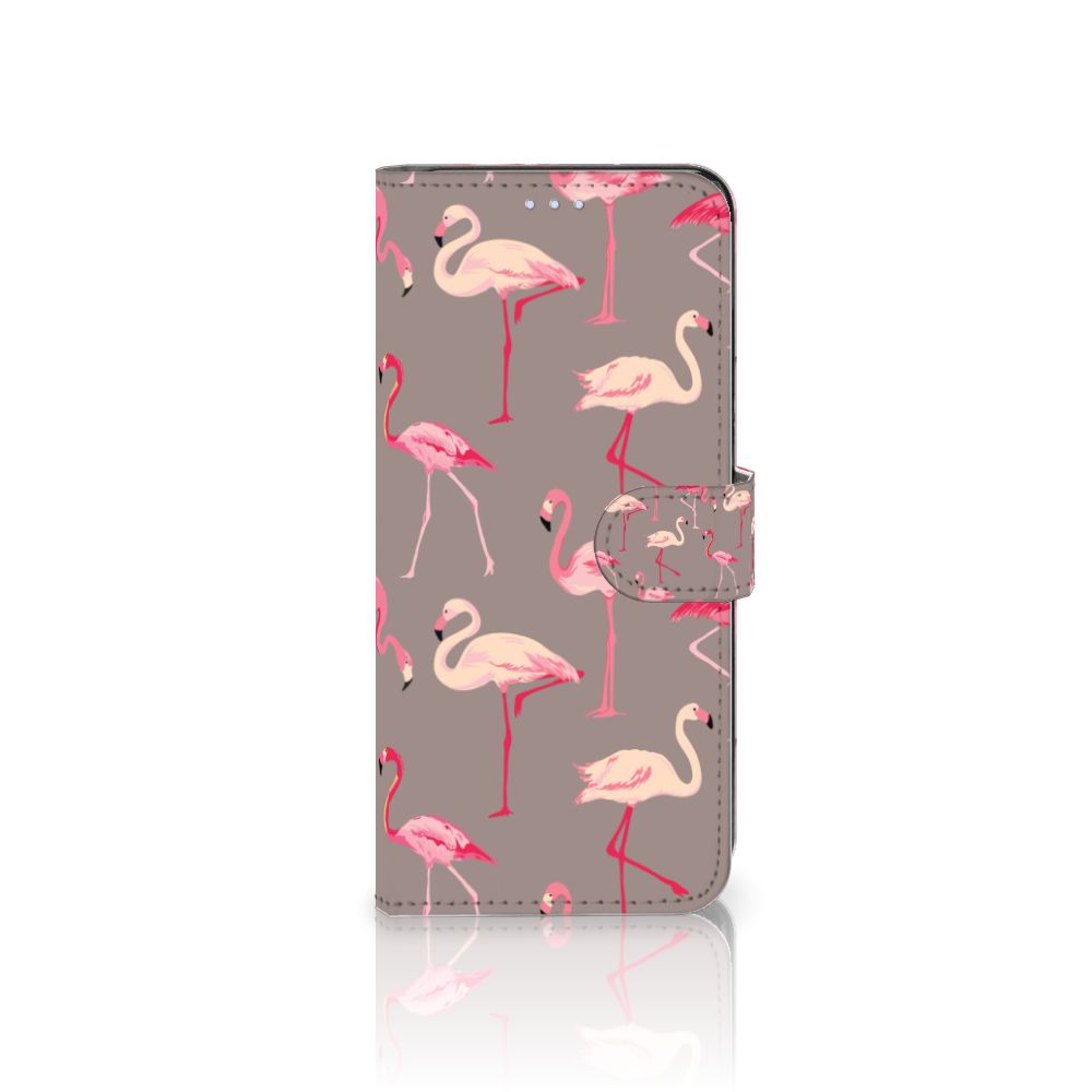 OPPO Reno 8 Lite | OnePlus Nord N20 Telefoonhoesje met Pasjes Flamingo