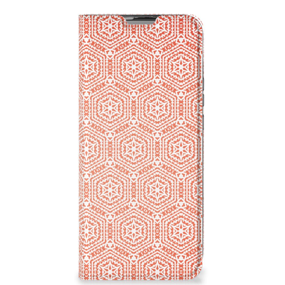 Motorola Moto G9 Power Hoesje met Magneet Pattern Orange - B2C Telecom
