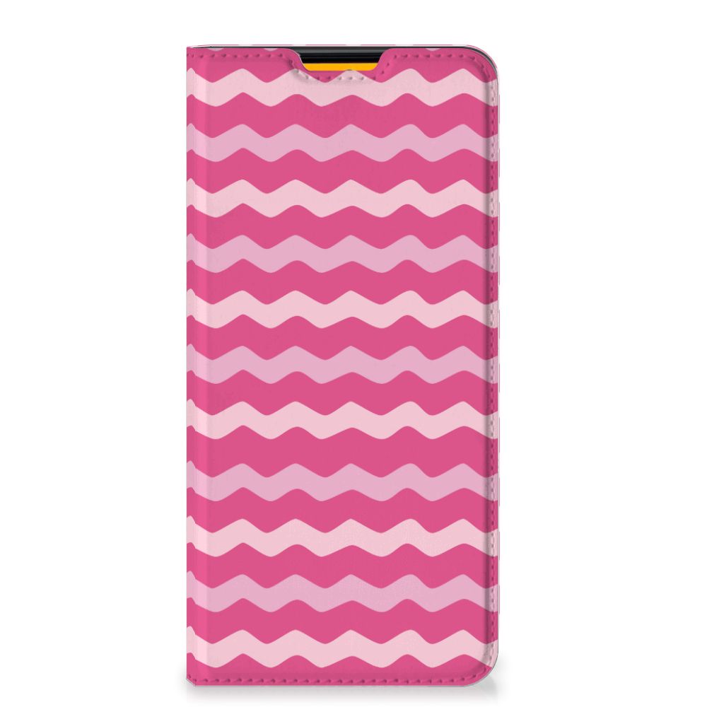 Samsung Galaxy M52 Hoesje met Magneet Waves Pink