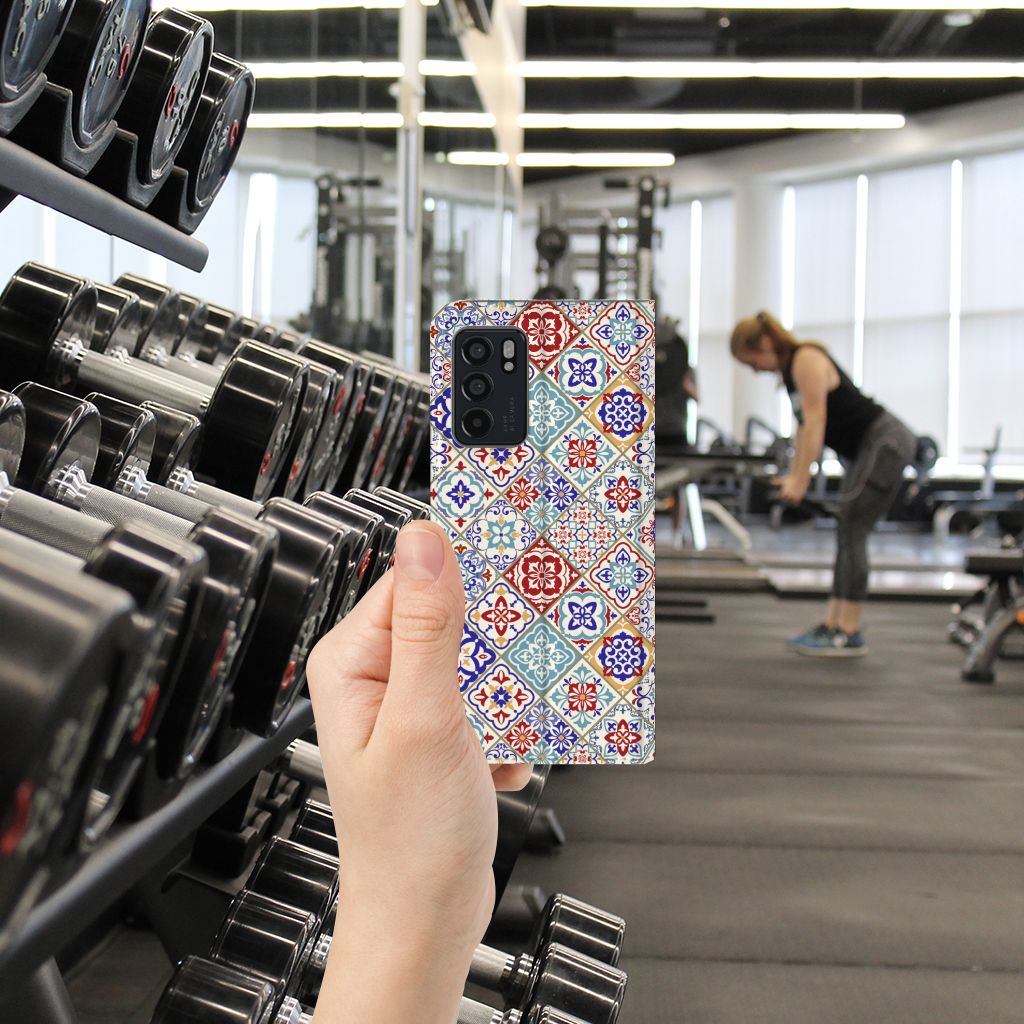 OPPO Reno6 5G Standcase Tiles Color - B2C Telecom