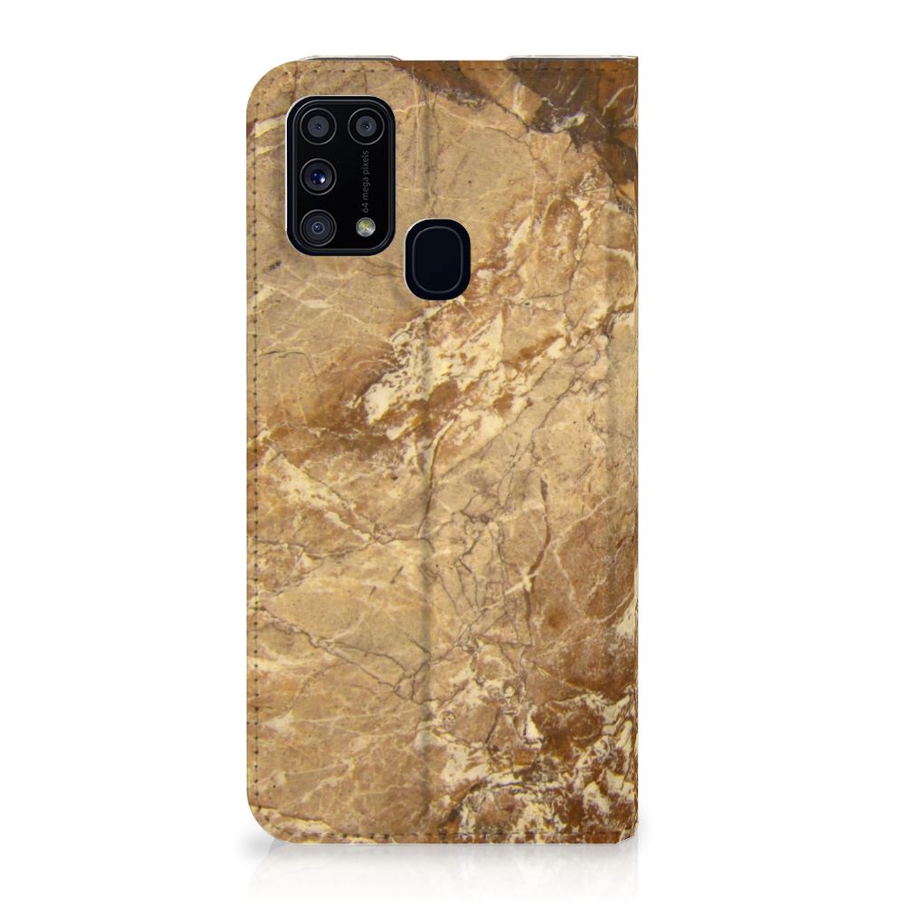 Samsung Galaxy M31 Standcase Marmer Creme - B2C Telecom