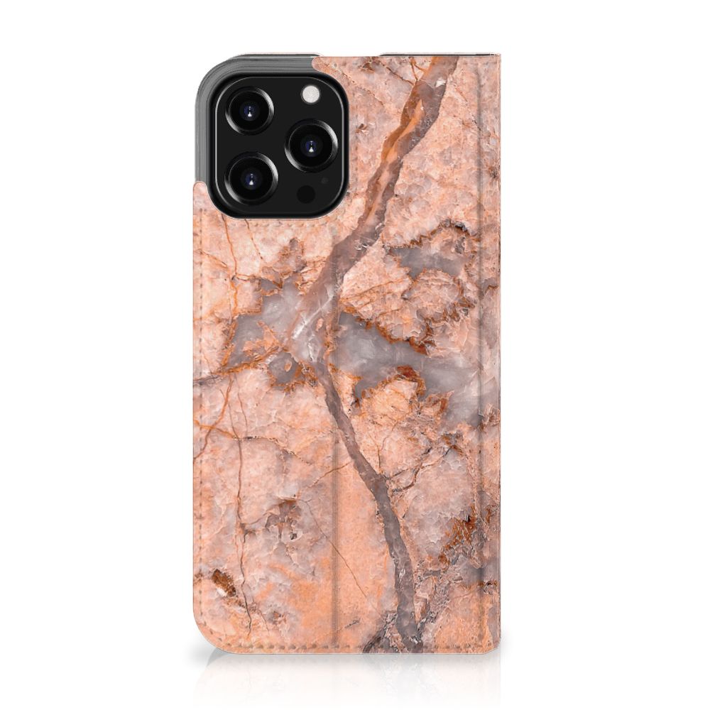 iPhone 13 Pro Max Standcase Marmer Oranje - B2C Telecom