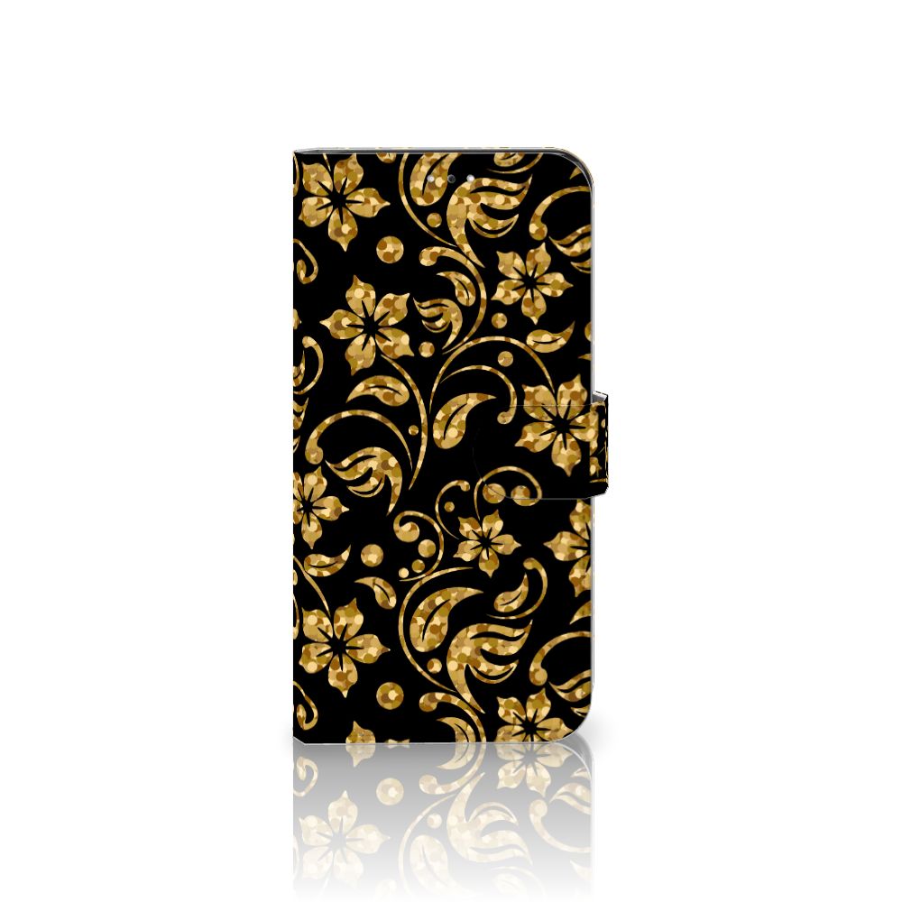 Samsung Galaxy A33 5G Hoesje Gouden Bloemen