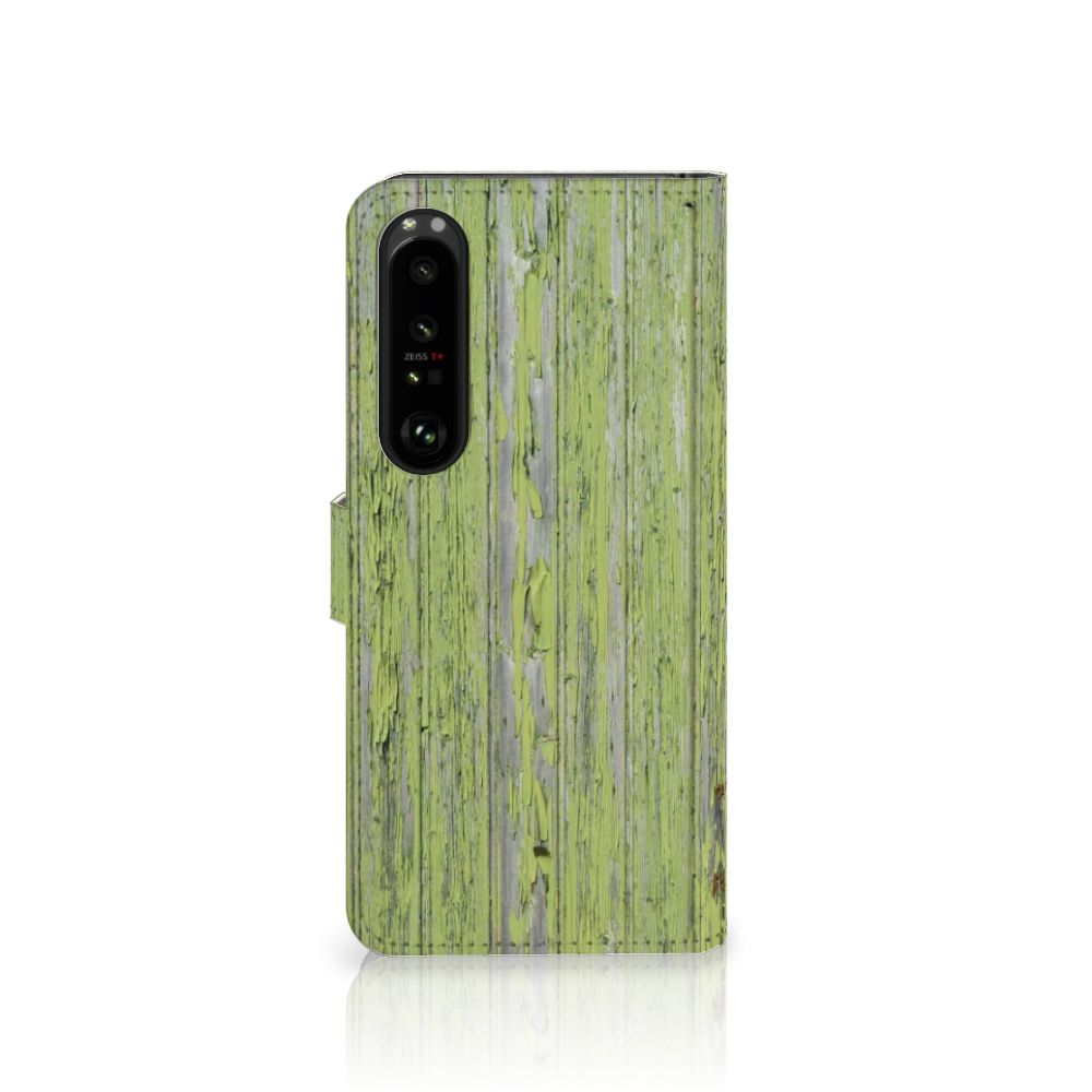 Sony Xperia 1 IV Book Style Case Green Wood