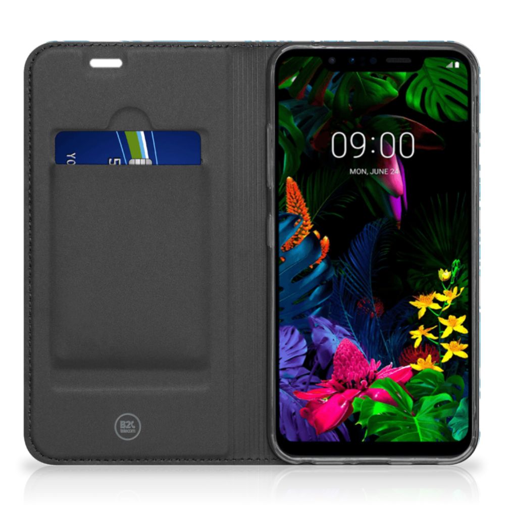 LG G8s Thinq Hoesje met Magneet Waves Blue