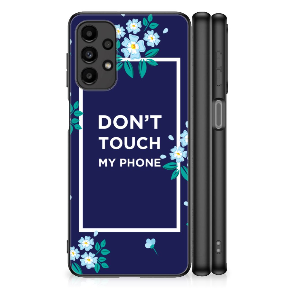 Samsung Galaxy A13 4G Telefoon Hoesje Flowers Blue DTMP B2C Telecom