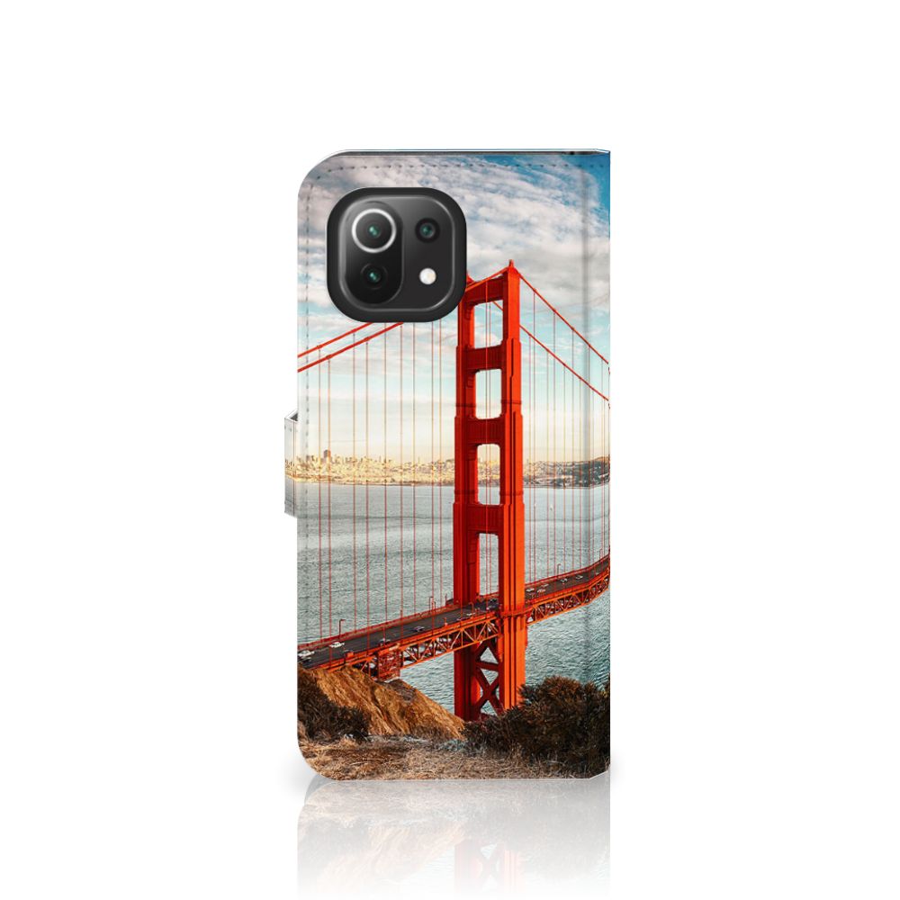 Xiaomi 11 Lite 5G NE | Mi 11 Lite Flip Cover Golden Gate Bridge