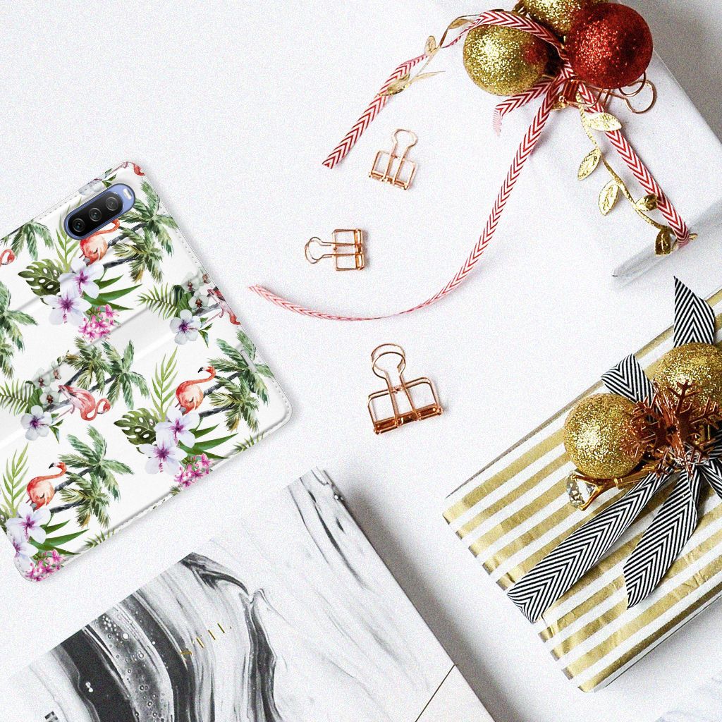 Sony Xperia 10 III Hoesje maken Flamingo Palms - B2C Telecom