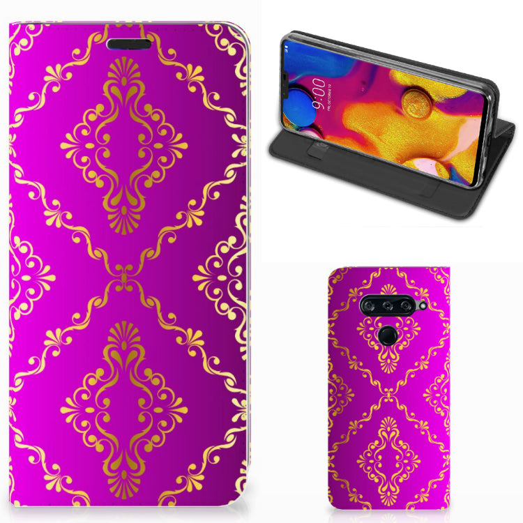 Telefoon Hoesje LG V40 Thinq Barok Roze