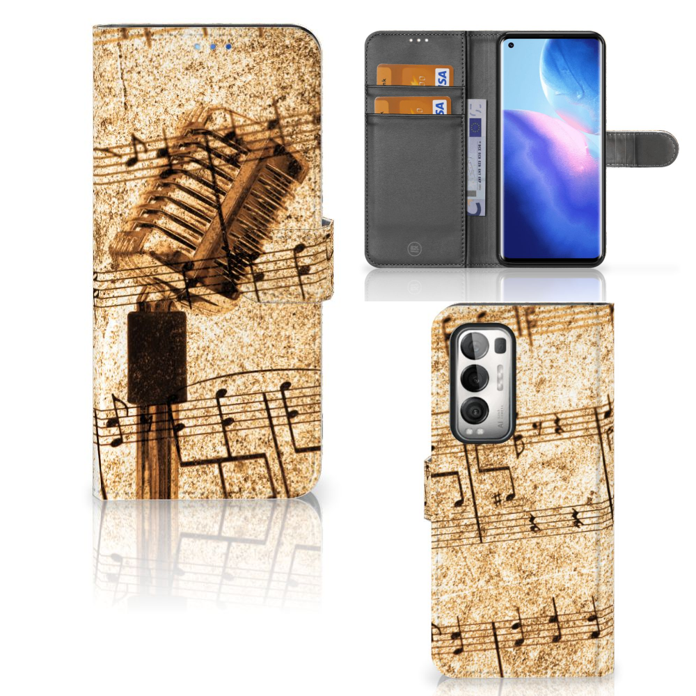 OPPO Find X3 Neo 5G Telefoonhoesje met foto Bladmuziek