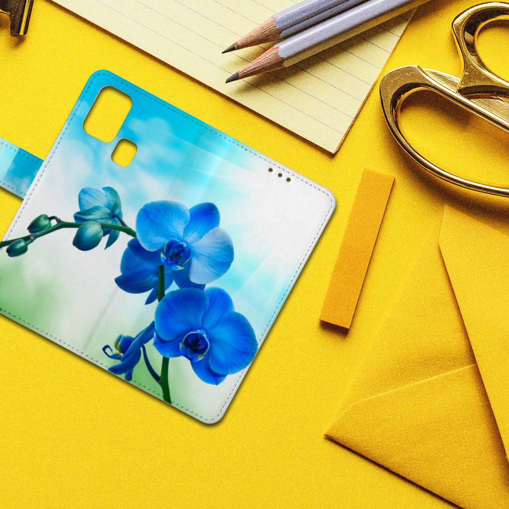 Samsung Galaxy M31 Hoesje Orchidee Blauw - Cadeau voor je Moeder