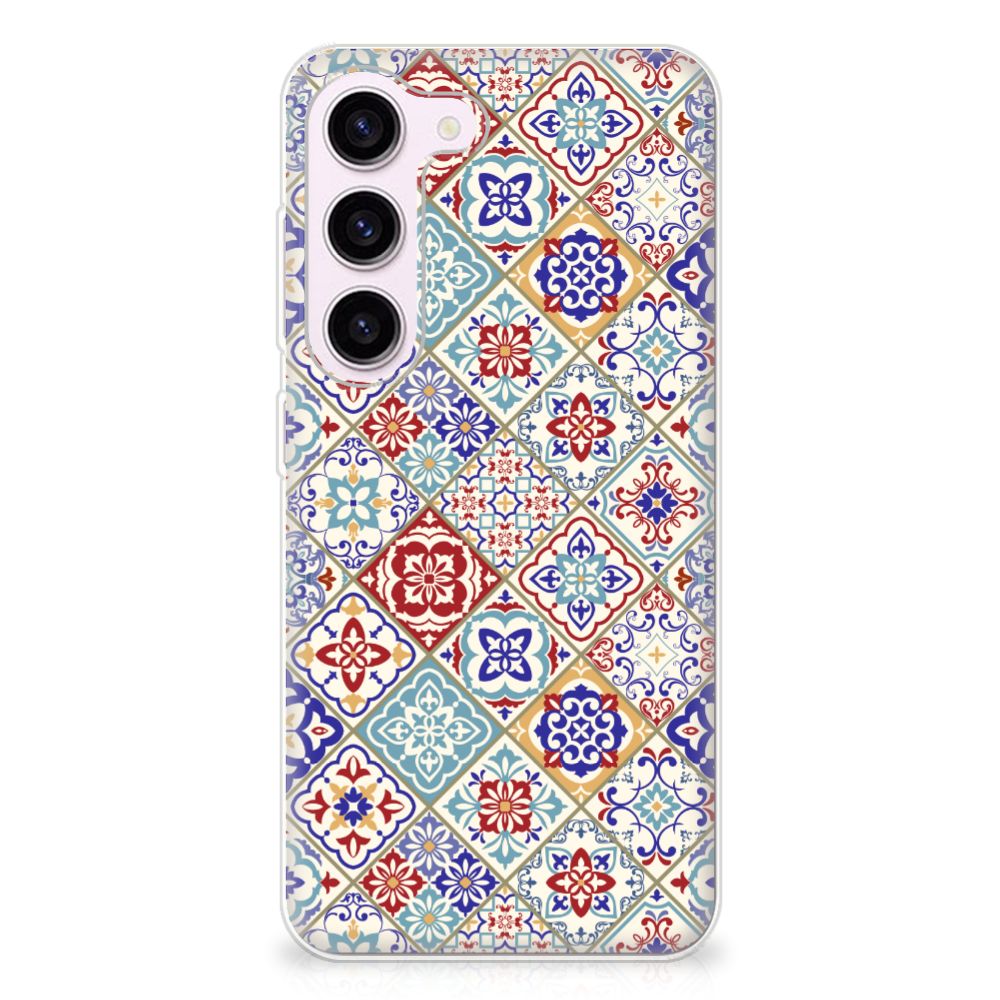 Samsung Galaxy S23 TPU Siliconen Hoesje Tiles Color B2C Telecom