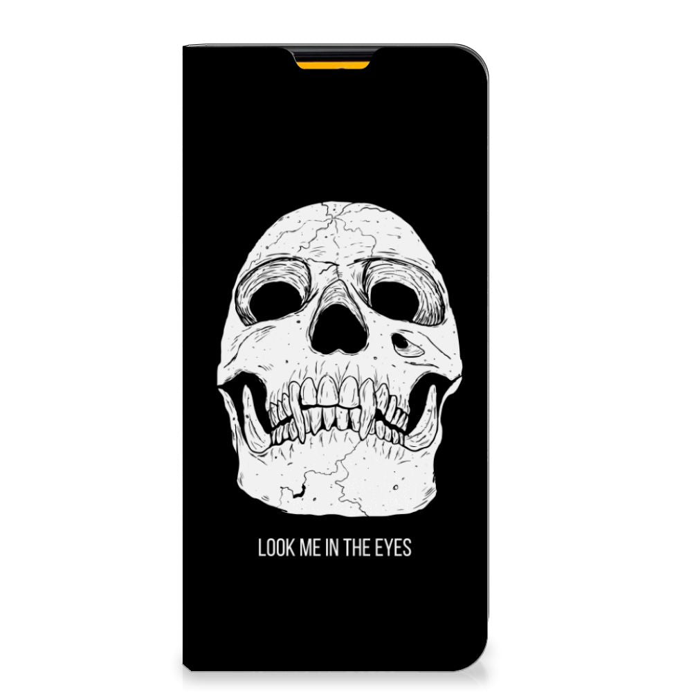 Mobiel BookCase Samsung Galaxy M52 Skull Eyes - B2C Telecom