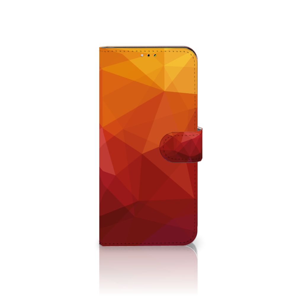 Book Case voor Samsung Galaxy A03 Polygon Red