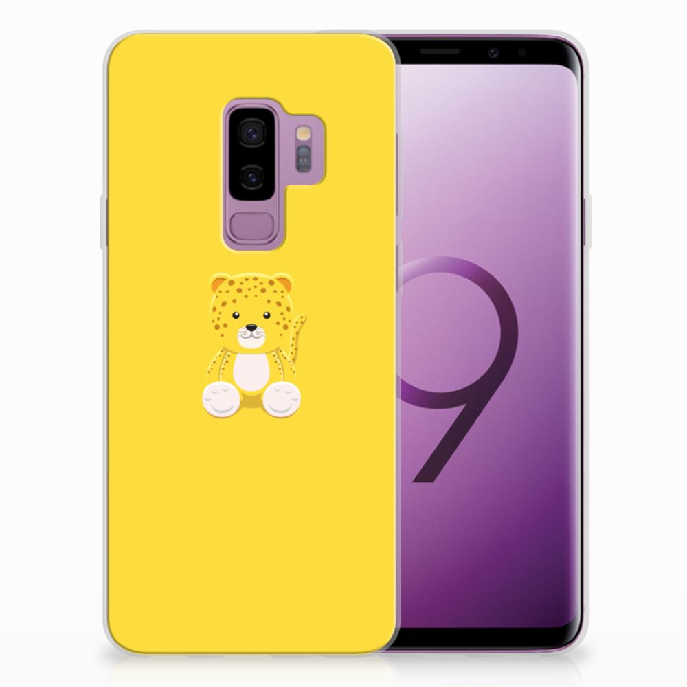 Samsung Galaxy S9 Plus Telefoonhoesje met Naam Baby Leopard