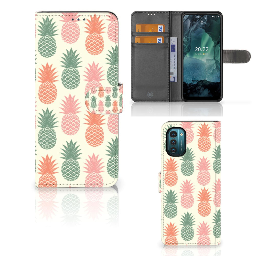 Nokia G11 | G21 Book Cover Ananas