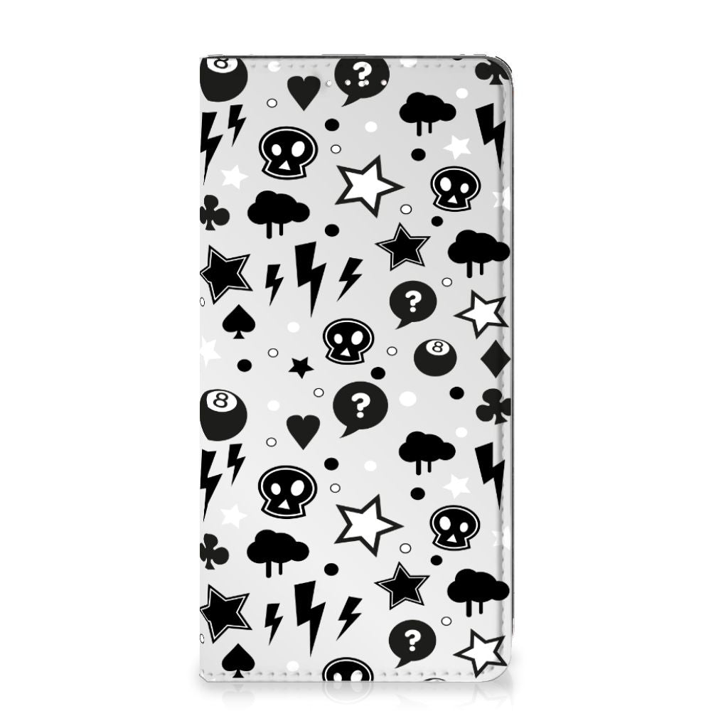 Mobiel BookCase Samsung Galaxy S23 Silver Punk - B2C Telecom