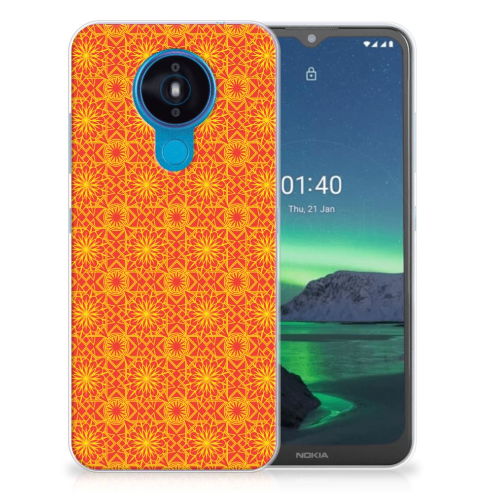 Nokia 1.4 TPU bumper Batik Oranje