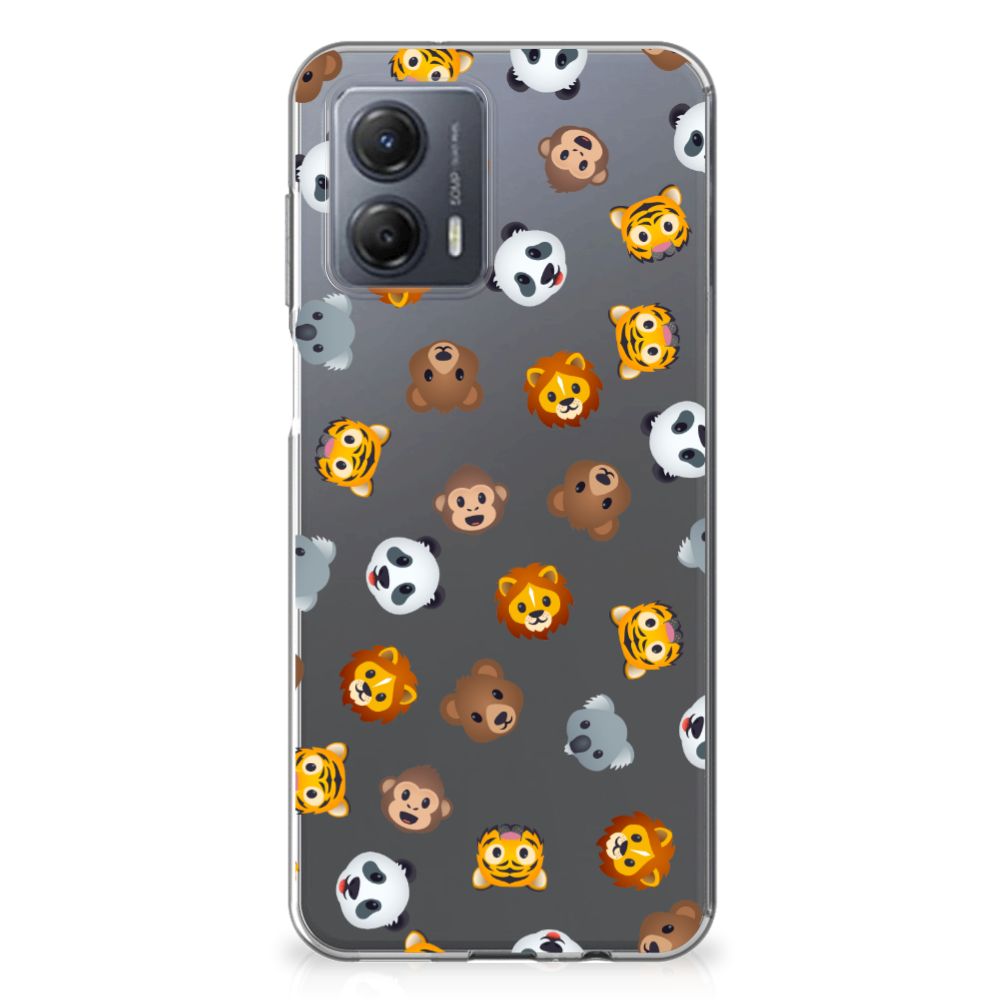 TPU bumper voor Motorola Moto G53 Dieren Emojis