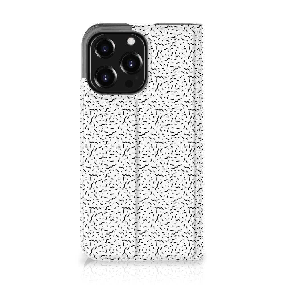iPhone 13 Pro Hoesje met Magneet Stripes Dots - B2C Telecom