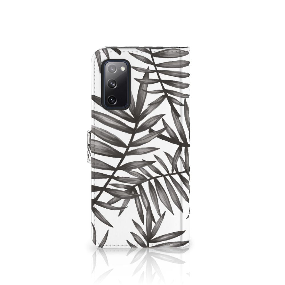 Samsung Galaxy S20 FE Hoesje Leaves Grey