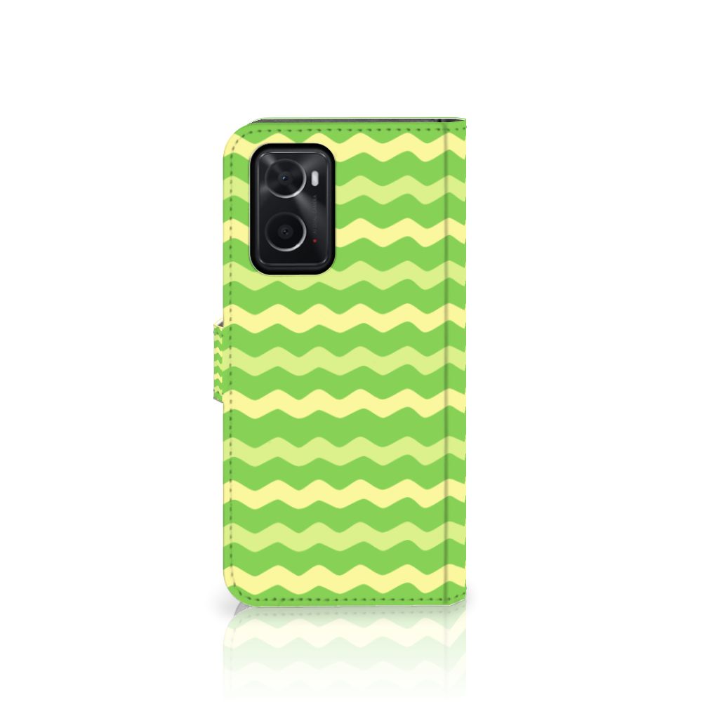 OPPO A76 | A96 Telefoon Hoesje Waves Green